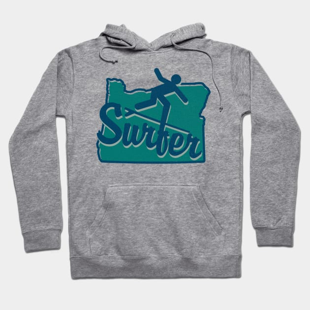 Oregon Surfer Hoodie by TaterSkinz